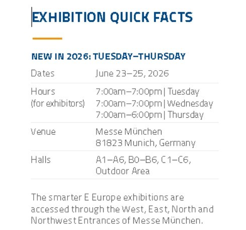 Jiangyin Jianbang Aluminium Co., Ltd. esittelee vuoden 2026 Smart Energy -näyttelyssä Münchenissä, Saksassa.